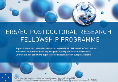 Open call for new ERS/EU RESPIRE3 Marie Skłodowska-Curie Fellowships - article image