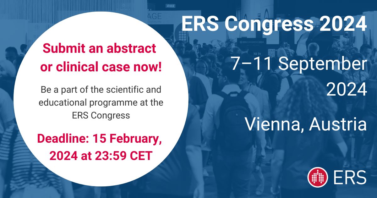 Abstract and clinical case submission 2024 ERS European