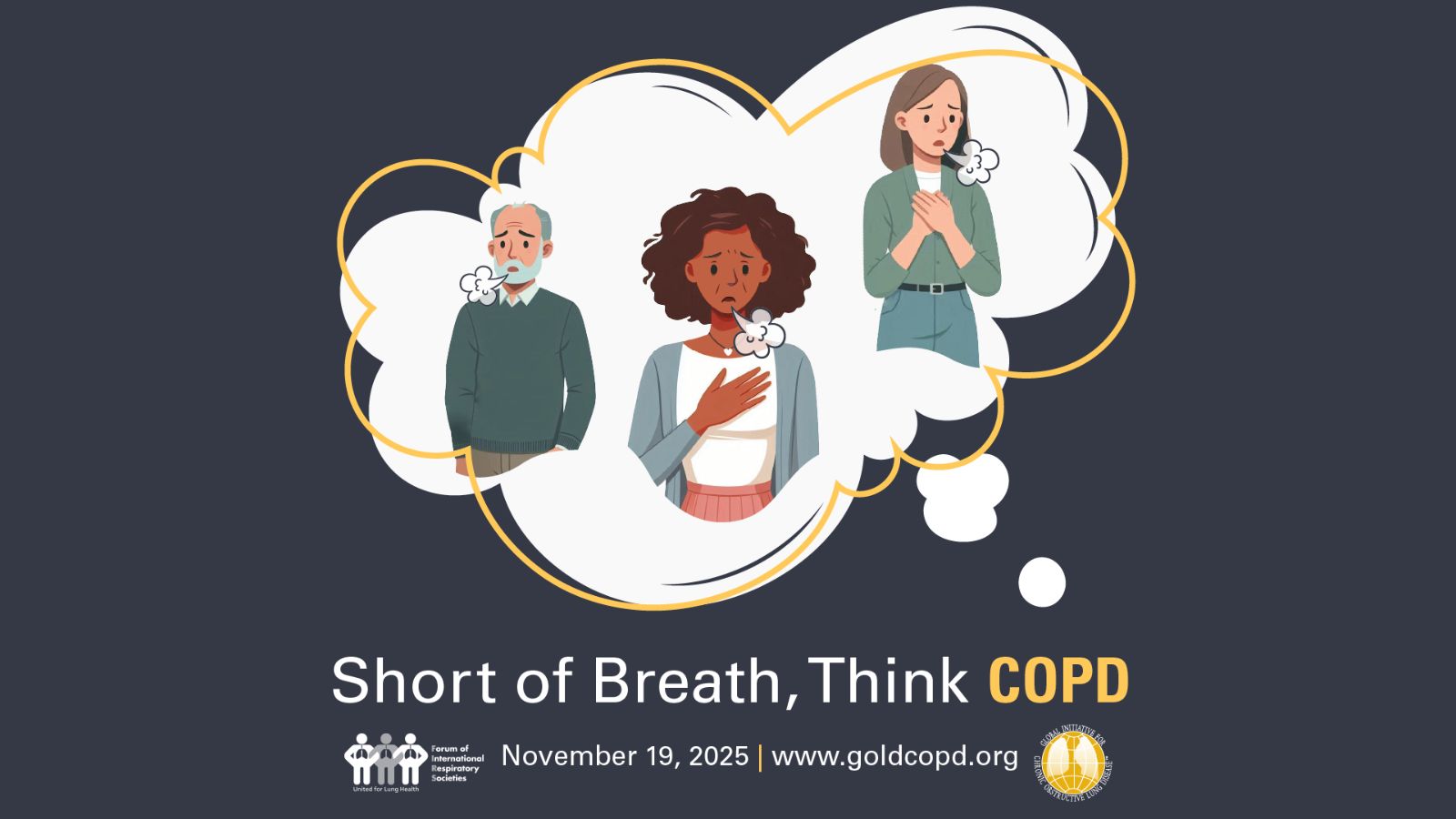 The Forum of International Respiratory Societies highlights the importance of correctly diagnosing COPD earlier – with the theme ‘Short of Breath, Think COPD’ - preview image